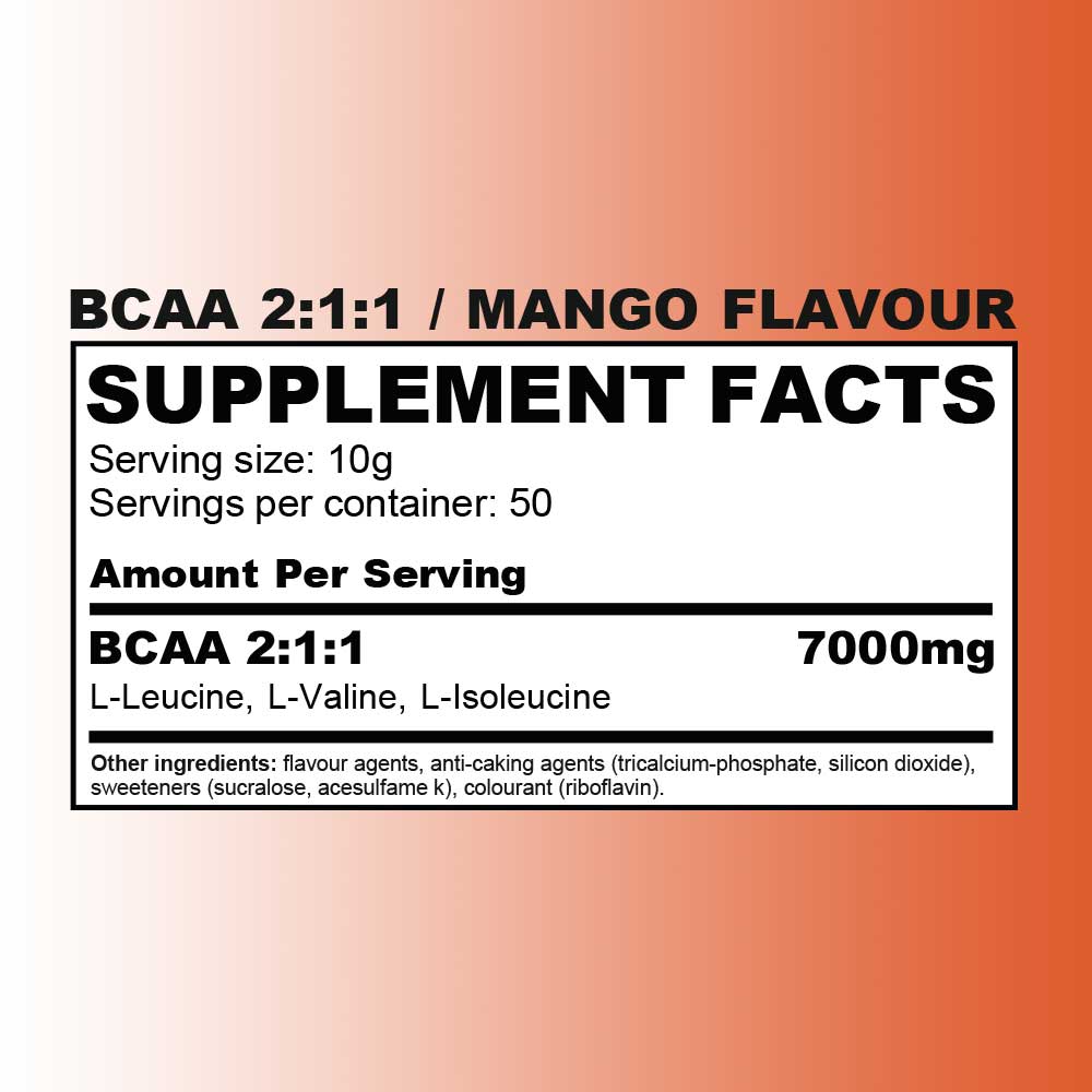 BCAA MANGO FLAVOR (500G)