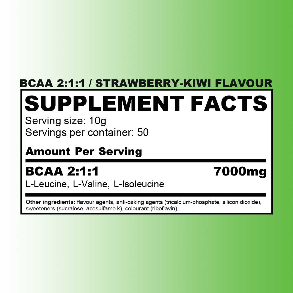 BCAA STRAWBERRY-KIWI FLAVOR (500G)